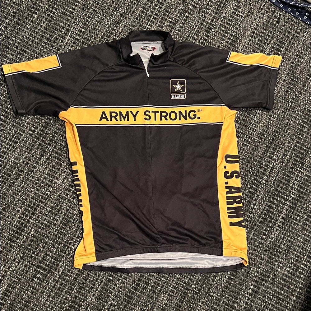 U.S. Army Black and Yellow Men's Cycling Jersey